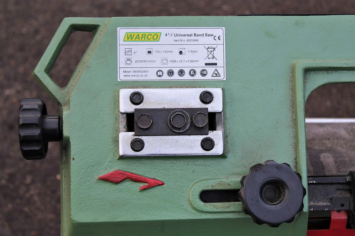 Warco horizontal bandsaw