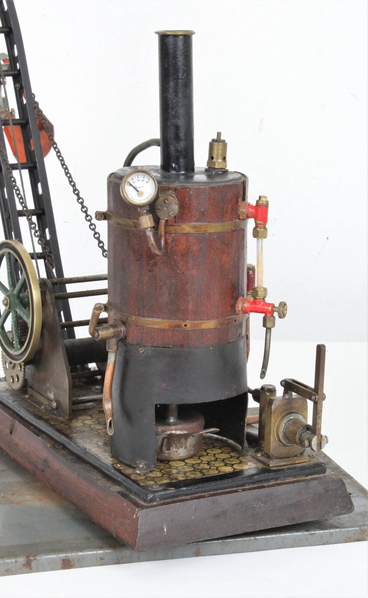 Vintage spirit-fired steam crane