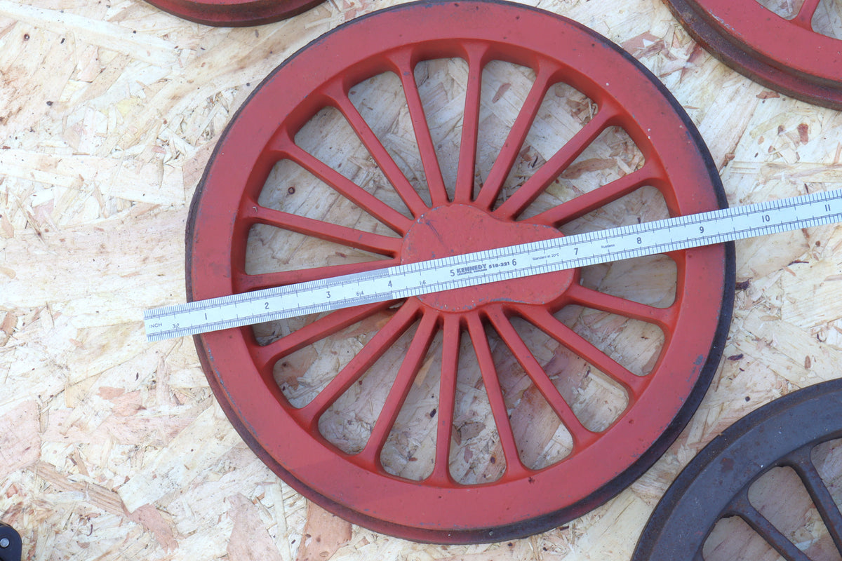 7 1/4 inch gauge cast iron wheels