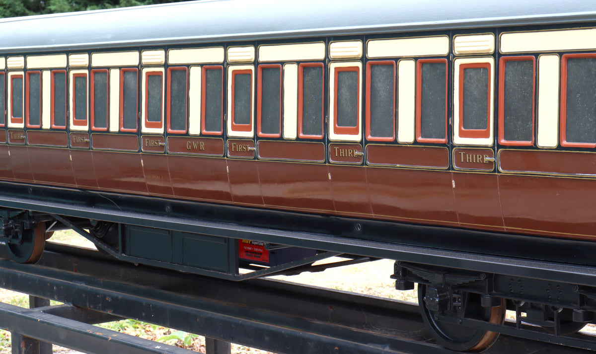 7 1/4 inch gauge GWR passenger coach