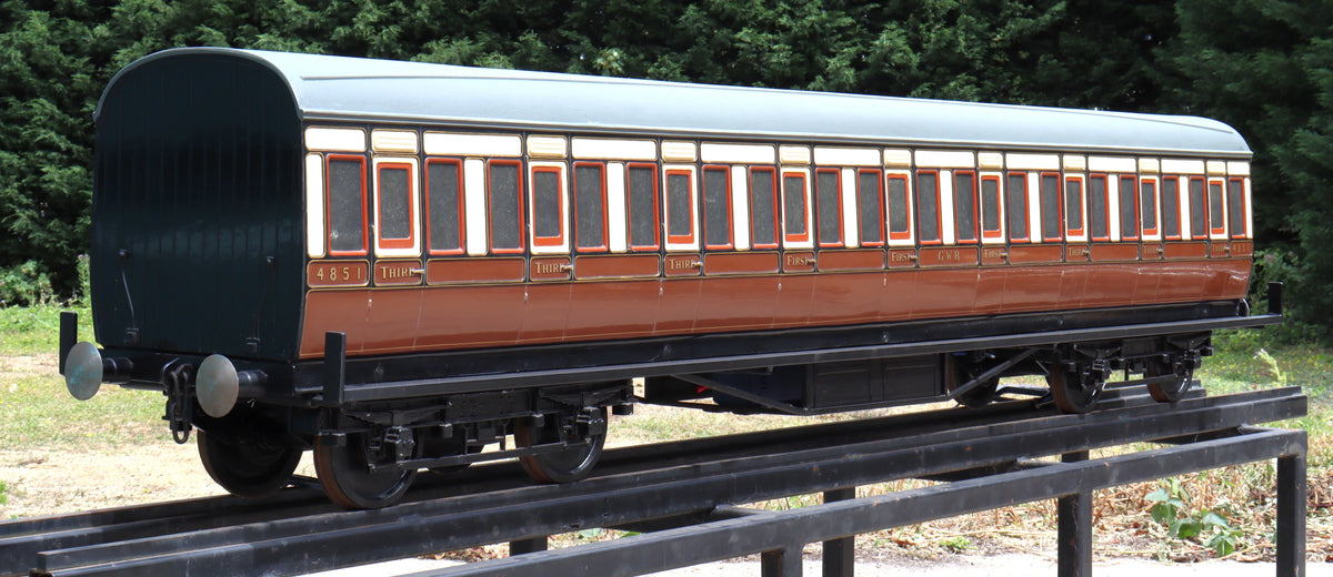 7 1/4 inch gauge GWR passenger coach