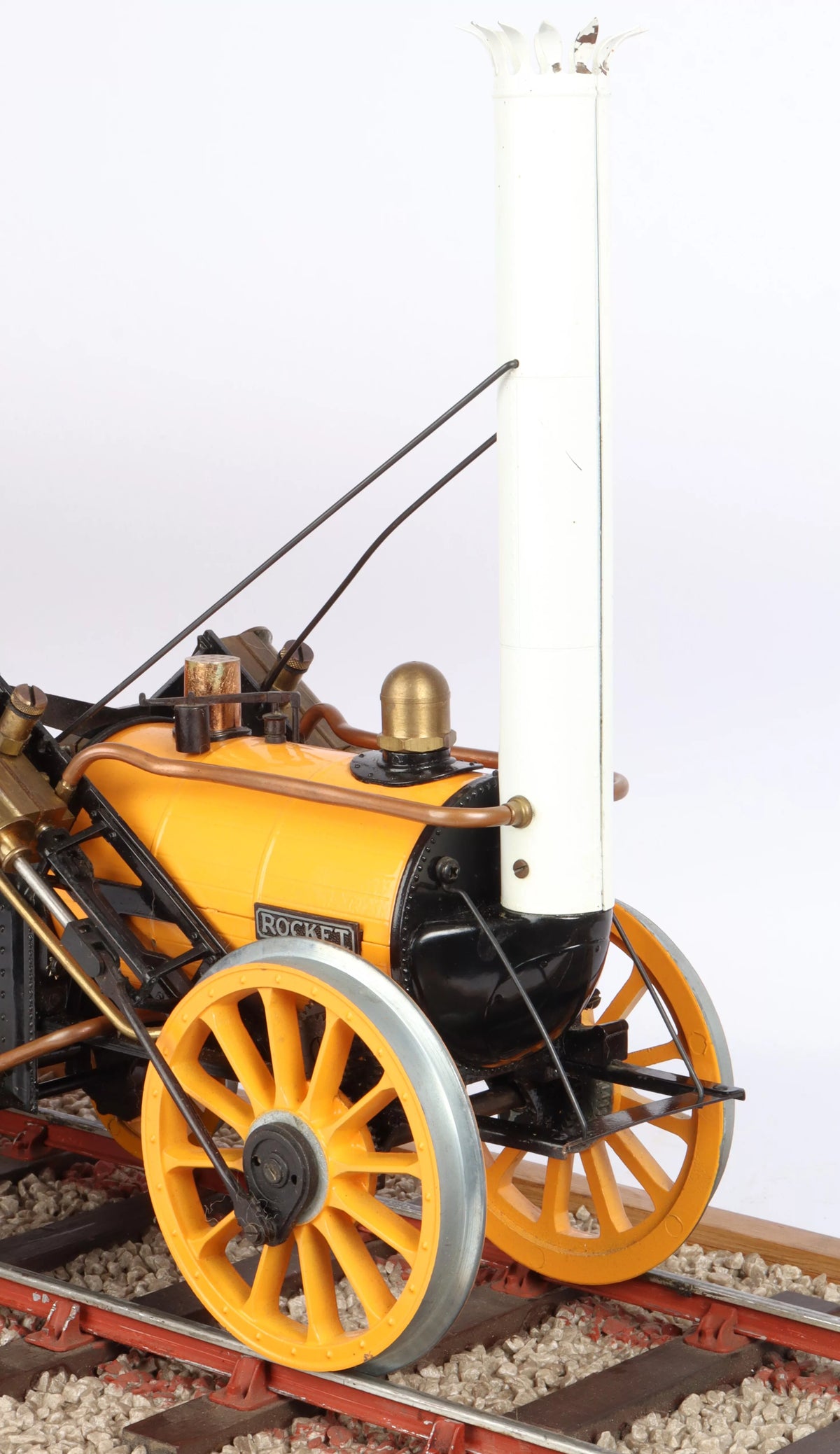 3 1/2 inch gauge Hornby "Rocket" with coach