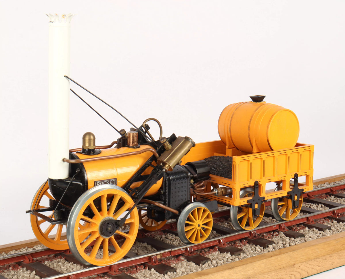 3 1/2 inch gauge Hornby "Rocket" with coach
