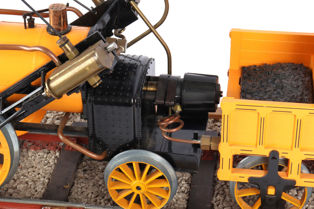 3 1/2 inch gauge Hornby "Rocket" with coach