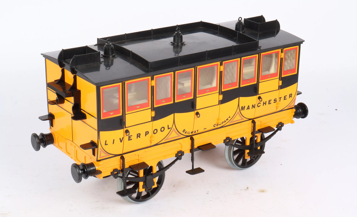 3 1/2 inch gauge Hornby "Rocket" with coach