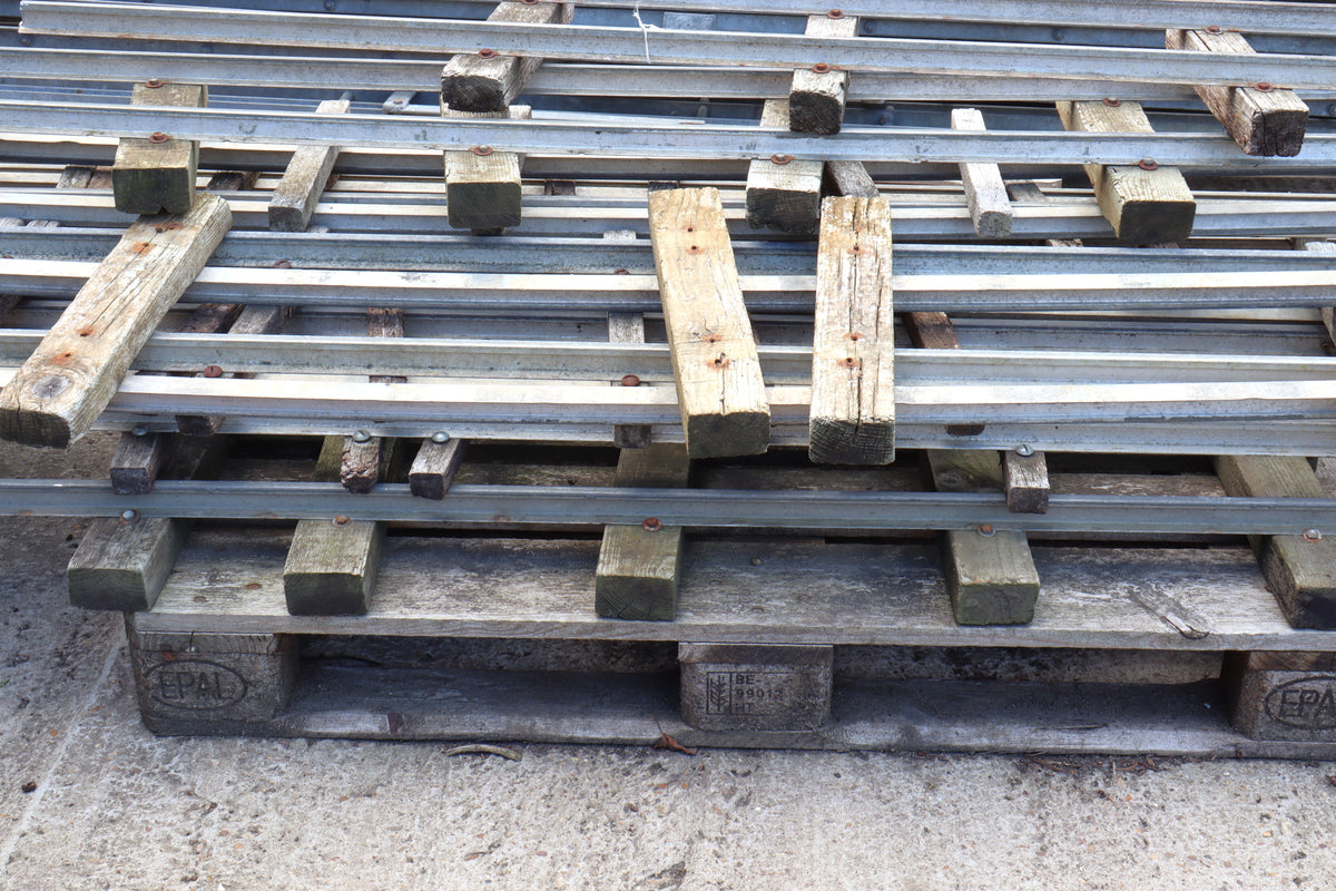 7 1/4 inch gauge rail with wooden sleepers