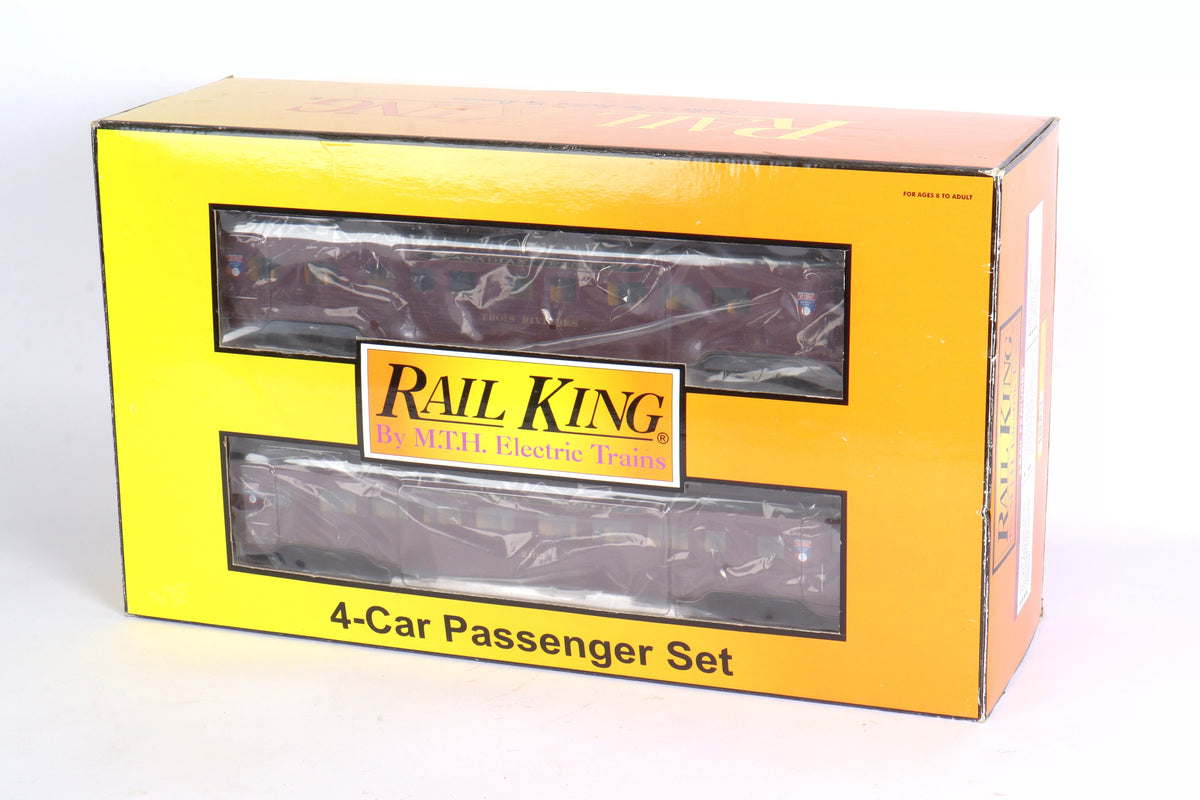 O gauge MTH Rail King Canadian Pacific four car passenger set