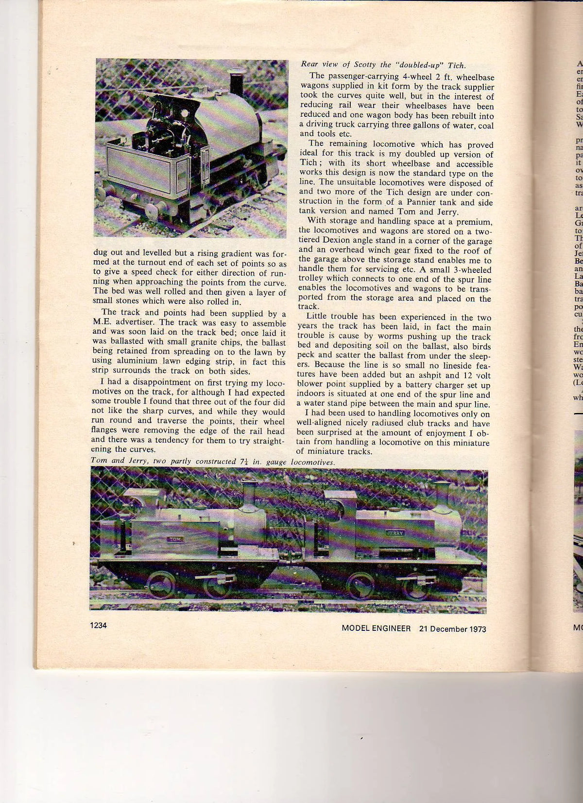 7 1/4 inch gauge "Tich Tom"